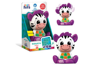 Музична розвиваюча іграшка Чарівні звірята Kids Hits KH10/004 "Зебра", батарейки, вуха клацають, рухаються, світло, мелодії, фрази, коробка 13.2*21*8 см