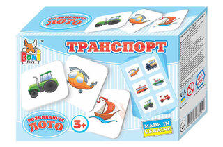 Настільна гра "Лото транспорт" 0257 Bony Toys