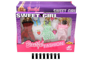 Набір плать для ляльок Sweet Girl S06 в коробці р.33*25*2 см