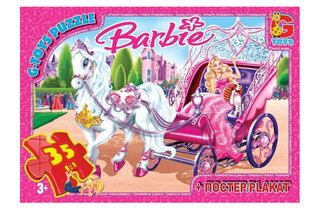 Пазли 35 ел. ТМ "G-Toys" із серії "Barbie" BA006