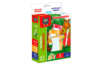 Гра розвиваюча Академія розвитку 'Пиши та витирай. Англійський алфавіт' з маркером VT5010-23 VladiToys