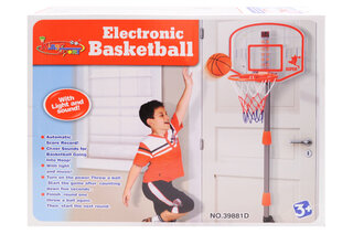 Уцінка 50% Баскетбольний набір 39881D, стійка, табло зі світлом, м`яч з насосом в комплекті , коробка р. 49*3