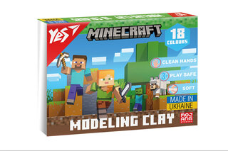 Пластилін Yes Minecraft 18 кольорів 360г 540678