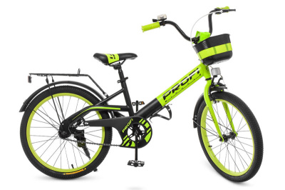 Велосипед PROF1 20д. W20115-6 Original,зелено-чорний (мат)