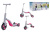 Самокат дитячий 3-х колісний 3 в 1 SC20111 сіро-рожевий, колеса PU 190 мм*108 мм, музика, світло