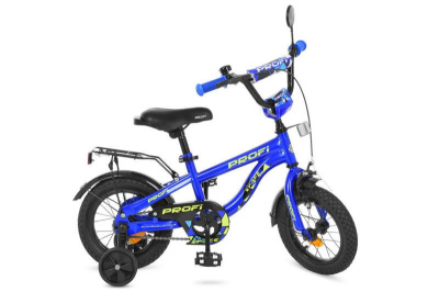 Велосипед PROF1 14д. T14151 Space синій (дзвінок, додаткові колеса)