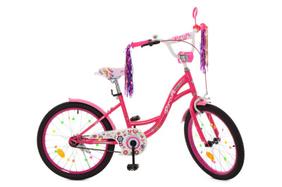 Велосипед PROF1 20д. Y2023-1 Bloom,малиновий