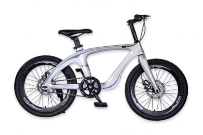 Велосипед двоколісний 20'' M20411 срібний (рама із магнієвого сплаву, підніжка,ручний тормоз)