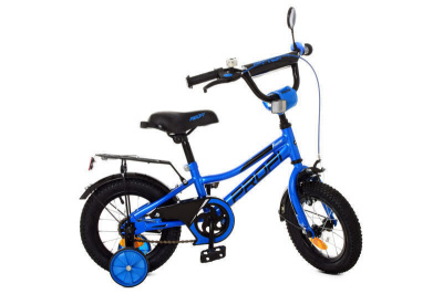 Велосипед PROF1 12д. Y12223 Prime синій (дзвінок, додаткові колеса)
