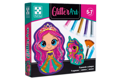 Набір для творчості  "Glitter Art. Казкові принцеси"  VT4501-10 (укр)