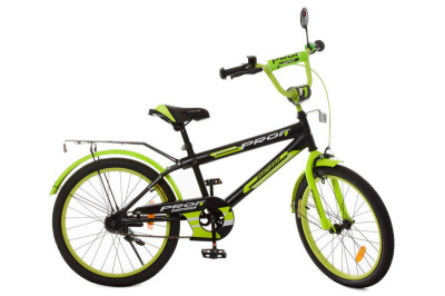 Велосипед Профі 20 "Inspirer SY2051" чорно-салатовий, матовий 2021