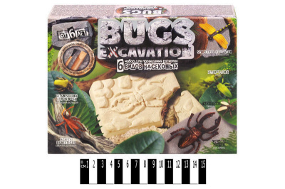 Набір для проведення розкопок "BUGS EXCAVATION" жуки BEX-01-05U,06U DANKO