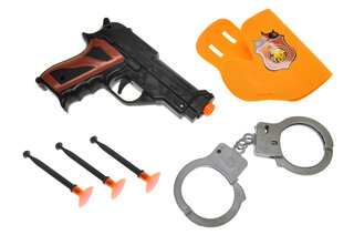 Поліцейський набір зброї на присосках в кульку 07-8 р.21*13см