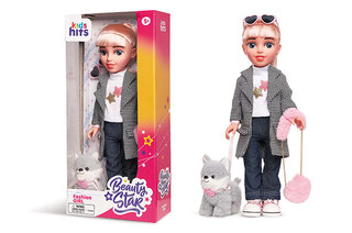 Лялька, KH33/001, Beauty Star, Fashion Girl, з собачкою, та сумочкою, лялька 46 см в коробці р. 23,5*50*12см