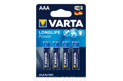 Батарейки Varta LR03 High Energy (Longlife Power) alkaline 4 шт.