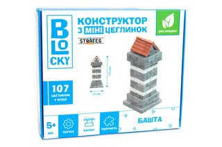 Будівельний набір для творчості з міні-цеглинок 31022 BLOCKY "Башта" STRATEG