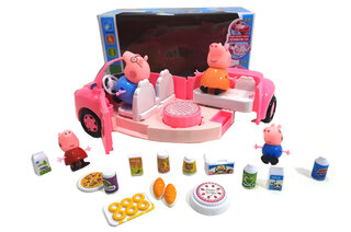 Машина з героями "Свинка" музична, зі світлом, в коробці YM11-803 р.30*16*15см.