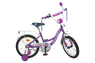 Велосипед дитячий PROF1 16,  Y16303N Blossom, SKD45, ліхтар, дзвінок, дзеркало, додаткові колеса, бузковий