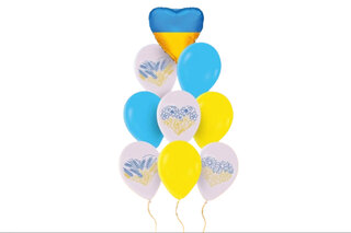 Набір з 9 повітряних кульок 'Україна' ТМ 'Твоя Забава'