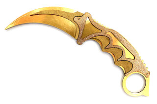 Сувенірний ніж, модель з дерева «КЕРАМБІТ GOLD» KAR-G