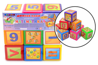 Кубики великі "Математика" 9 шт. 020/3 BAMSIC