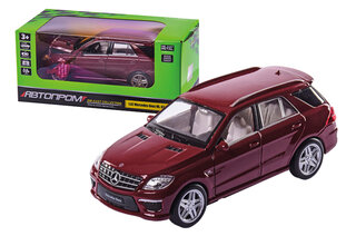 Машина металева 68339 "Автопром", 1:32 Mercedes-Benz ML 63 AMG , на батарейки: світло і звук, відкриваються двері, в коробці 18*9*8 см