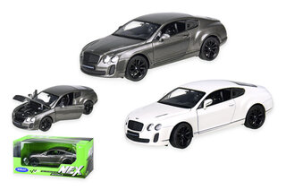 Машинка мет. WELLY 24018W 1:24 "BENTLEY CONTINENTAL SUPERSPORTS", відкр. двері, капот, 2 кольори, в короб. р. 23*11*10 см.