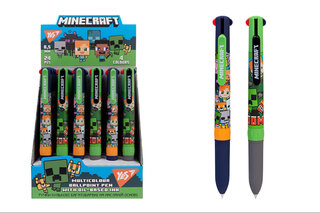 Ручка кулькова YES Minecraft: Boom 0,5 мм 4 кольори 412157 24шт.