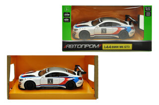 Машина металева "Автопром" 4368, 1:44 BMW M6 GT3,1 колір, відкриваються двері, в коробці р. 14,5*6,5*7см