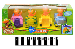 Набір машин з героями мультфільму (коробка 4 шт.) XZ-505р. 24,6х10,6х9,5 см. 