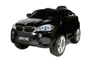 Електромобіль Kidsauto BMW X6 M чорний JJ2199 2*6V7AH 2X35W  з радіокеруванням 2,4G, з функцією MP3, гніздом для картки USB/TF