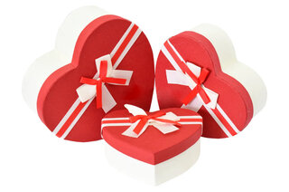 Набір подарункових коробок у вигляді серця 31030665