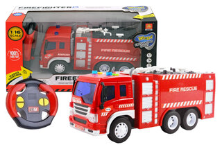 Уцінка 40% Пожежна машина на радіокеруванні, озвучена, зі світлом, в коробці WY995 р.36*13,5*19см