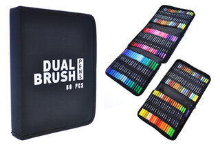 Набір акварельних маркерів Color Pencil 80 кольорів DW-80 чохол