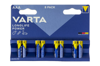 Батарейки Varta LR-03 Long Life Power блістер 8 шт.