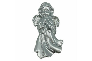 Новорічна іграшка Ангел молиться (срібло) 0.30х0.30х6 см