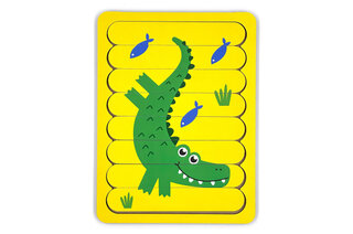 Пазл-вкладка, серія тварини Африки "Крокодил"