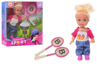 Лялька "Mini doll" з ракетками в коробці K899-35 р.12,5*4,5*15см.