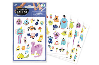Набір дитячих тимчасових татуювань "Монстри на вечірці" 301099 DoDo