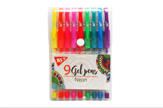 Ручки гелеві YES "Neon" набір 9 шт. 420432