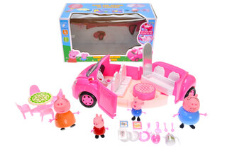 Машина з героями "Свинка" музична, зі світлом, в коробці YM11-805 р.30*16*15см.