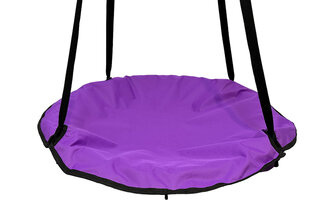 Гойдалка підвісна для дітей та дорослих, гніздо лелеки «Take&Ride Nest» lilac (бузковий)