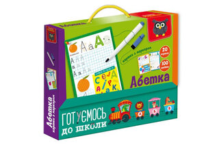 Картки з маркером 'Готуємось до школи: Абетка'VT5010-21 (укр) Vladi Toys