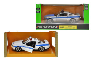 Машина металева "Автопром" 4372, 1:43 Ford Mustang GT, 2 кольори, відкриваються  двері, в коробці р. 14,5*6,5*7см