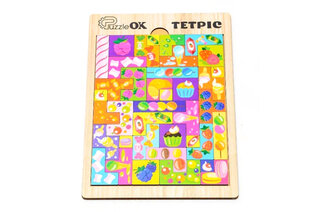 Розвиваюча дерев'яна іграшка "Тетріс Солодощі" Puz-22923 PuzzleOk