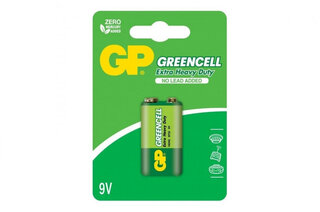 Батарейка GP 6F22 1604 Greencell C1 Крона 1шт.