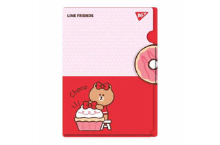 Папка-куток YES A4 з клапаном "Line Friends. Choco"