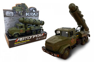 Військова техніка "Автопром" КРАЗ KR-2202-02, на  батарейках, світло , звук, в коробці р. 32,5*19*12 см