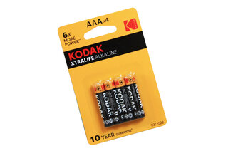 Батарейки KODAK XTRALIFE LR03 MN2400 4 шт.