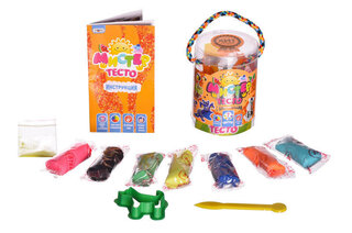Набір "Містер тісто" 7 кольорів з блискітками у пластиковому тубусі 71106 STRATEG